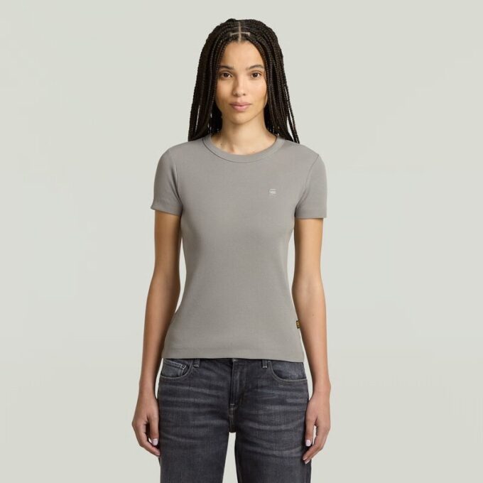 Rib Cap Sleeve T-Shirt Rib Cap Sleeve T-Shirt