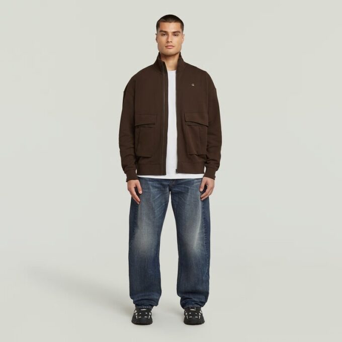 Rovic Full Zip Loose Sweater Rovic Full Zip Loose Sweater