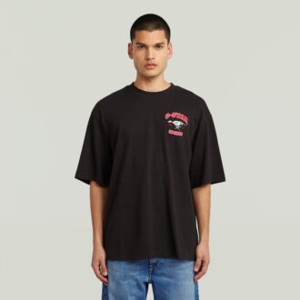 Running Dog Back Graphic Boxy T-Shirt