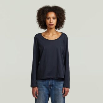 Scoop Neck Long Sleeve T-Shirt