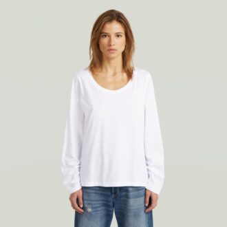 Scoop Neck Long Sleeve T-Shirt