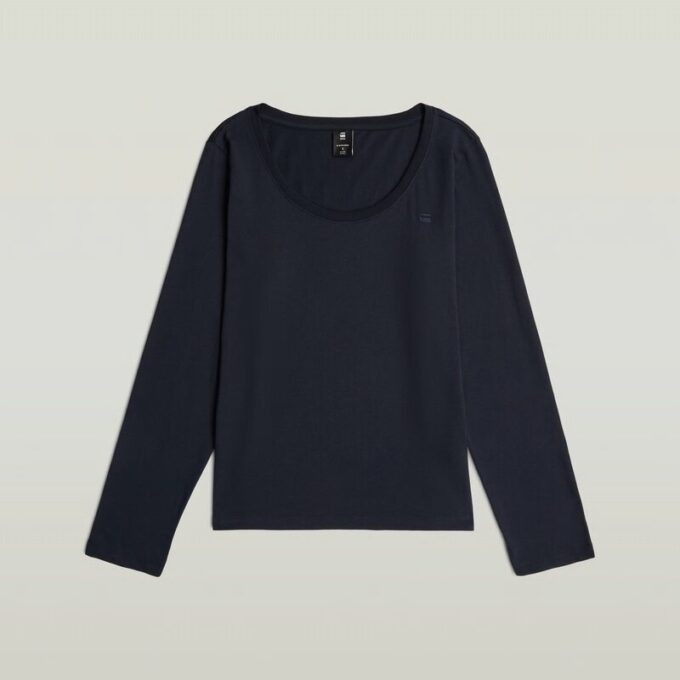 Scoop Neck Long Sleeve T-Shirt Scoop Neck Long Sleeve T-Shirt