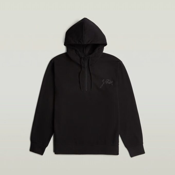 Script Half Zip Hoodie