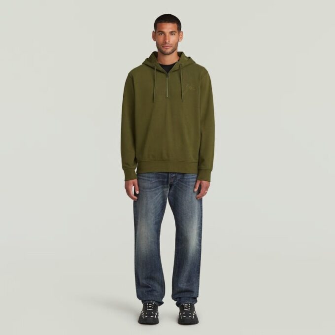 Script Half Zip Hoodie Sweater Script Half Zip Hoodie Sweater