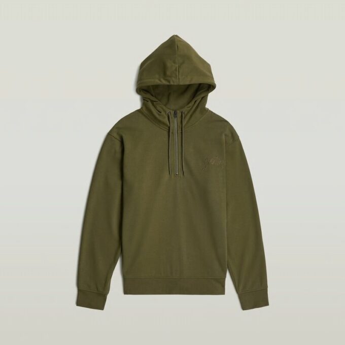 Script Half Zip Hoodie Sweater Script Half Zip Hoodie Sweater