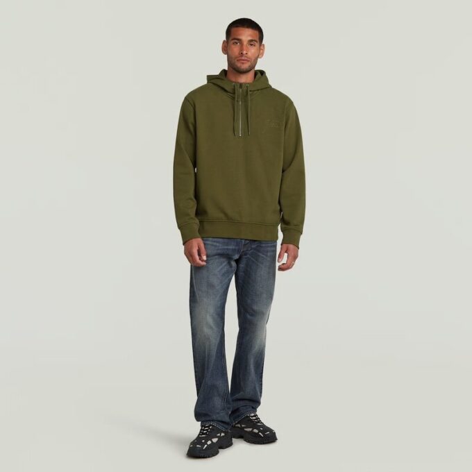 Script Half Zip Hoodie Sweater Script Half Zip Hoodie Sweater