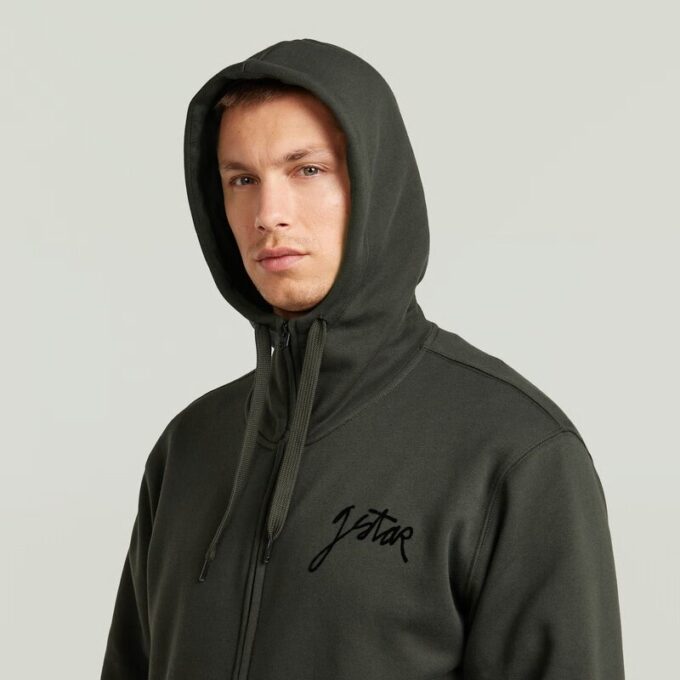 Script Hooded Zip Sweater Script Hooded Zip Sweater