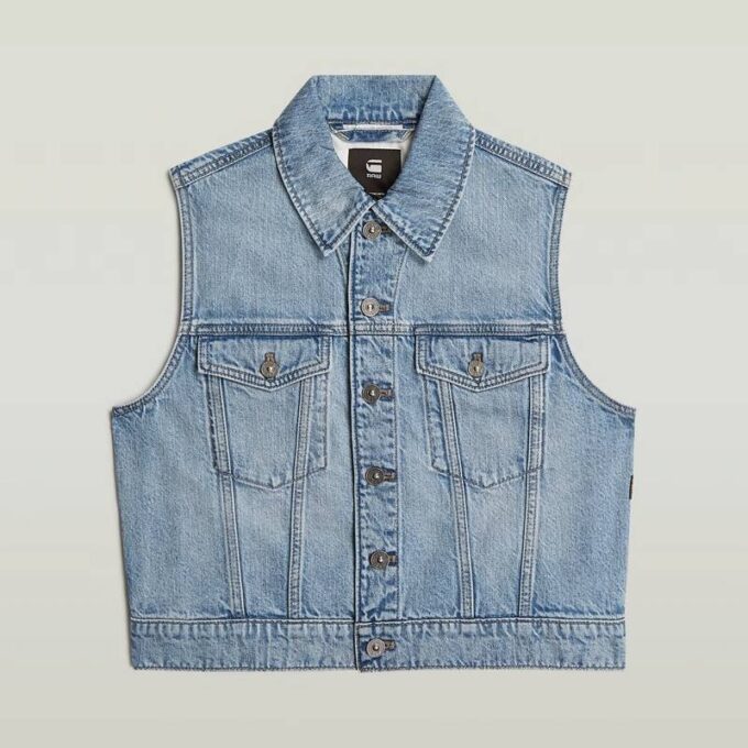 Shrunken Denim Vest