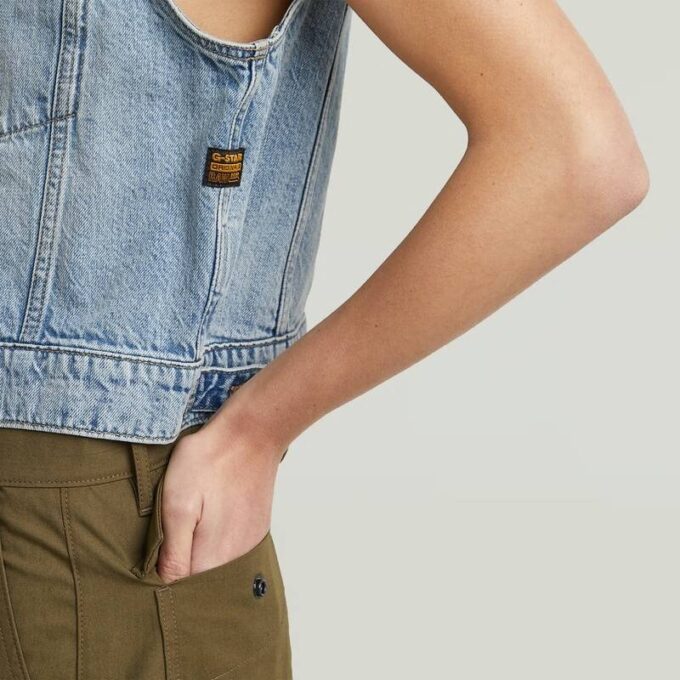 Shrunken Denim Vest