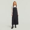 Skater Maxi Dungaree Dress