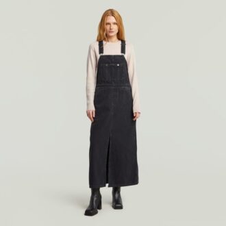 Skater Maxi Dungaree Dress