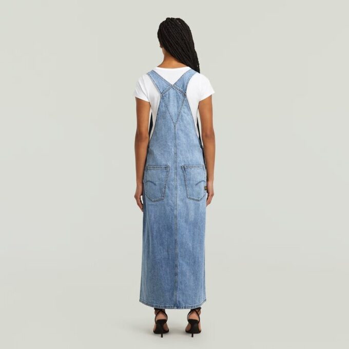 Skater Maxi Dungaree Dress Skater Maxi Dungaree Dress