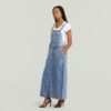 Skater Maxi Dungaree Dress Skater Maxi Dungaree Dress