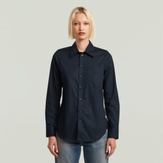 Slim Poplin Long Sleeve Shirt