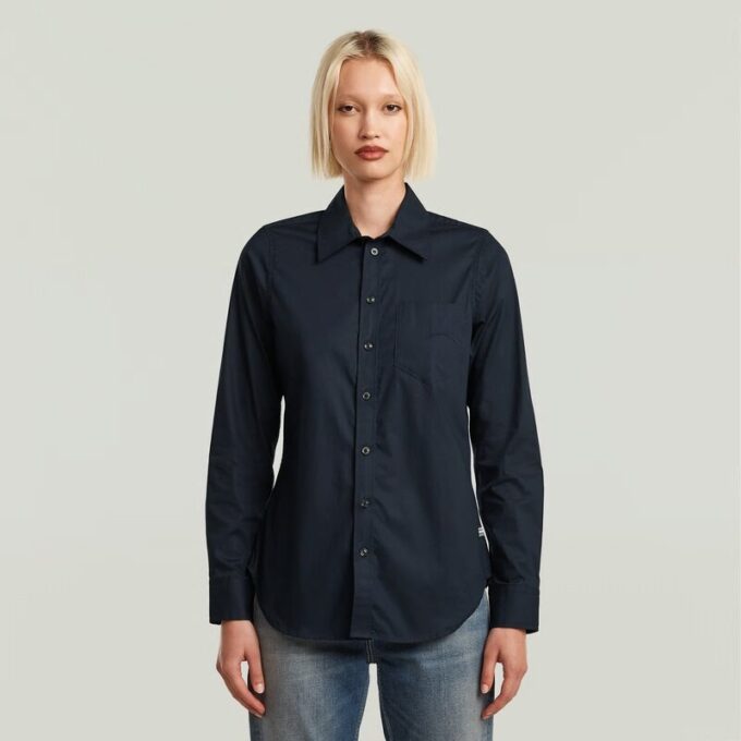 Slim Poplin Long Sleeve Shirt Slim Poplin Long Sleeve Shirt