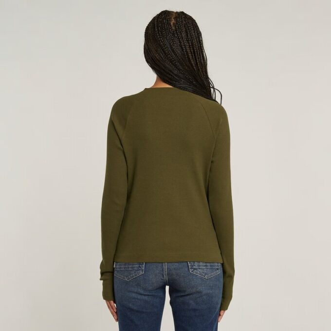 Slim Rib Mock Top Slim Rib Mock Top