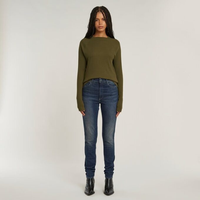 Slim Rib Mock Top Slim Rib Mock Top