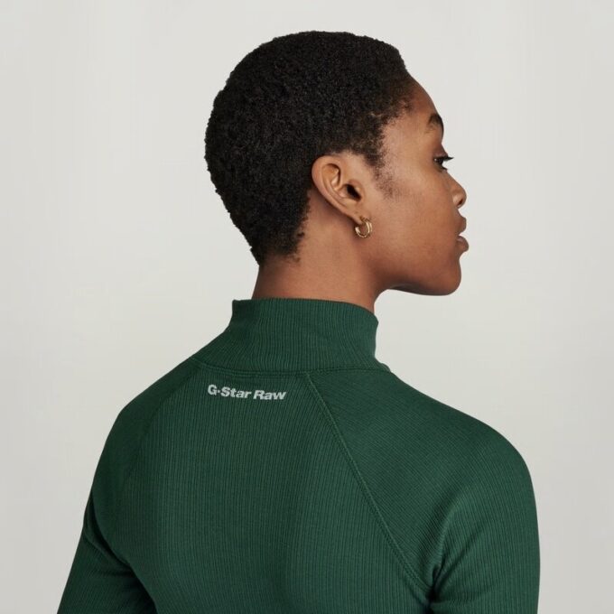 Slim Rib Mock Top Slim Rib Mock Top