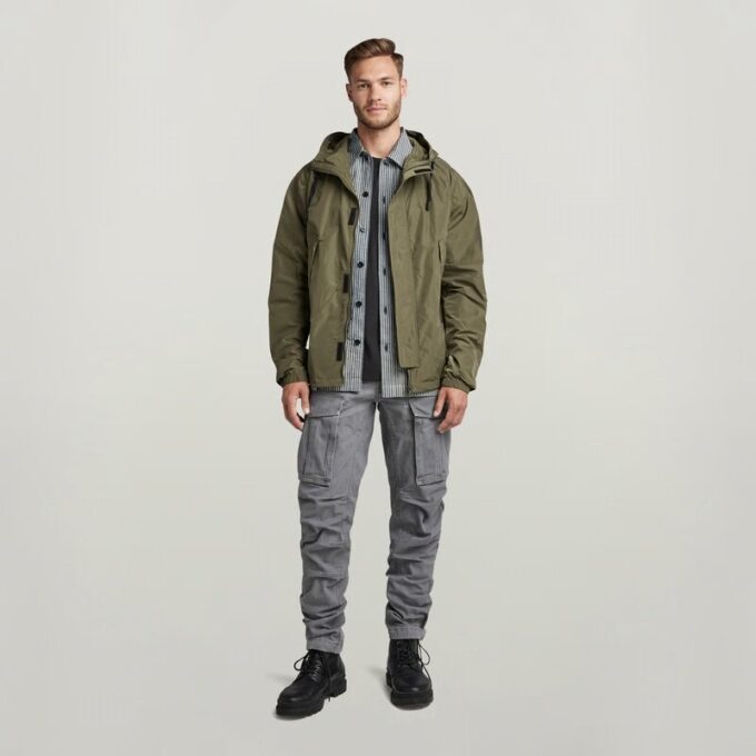 Sporty Hooded Jacket