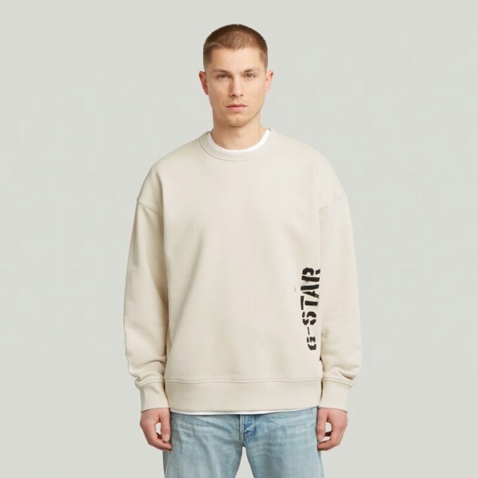 Sprayed 89 Graphic Loose Sweater Sprayed 89 Graphic Loose Sweater