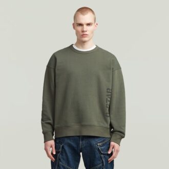 Sprayed 89 Graphic Loose Sweater