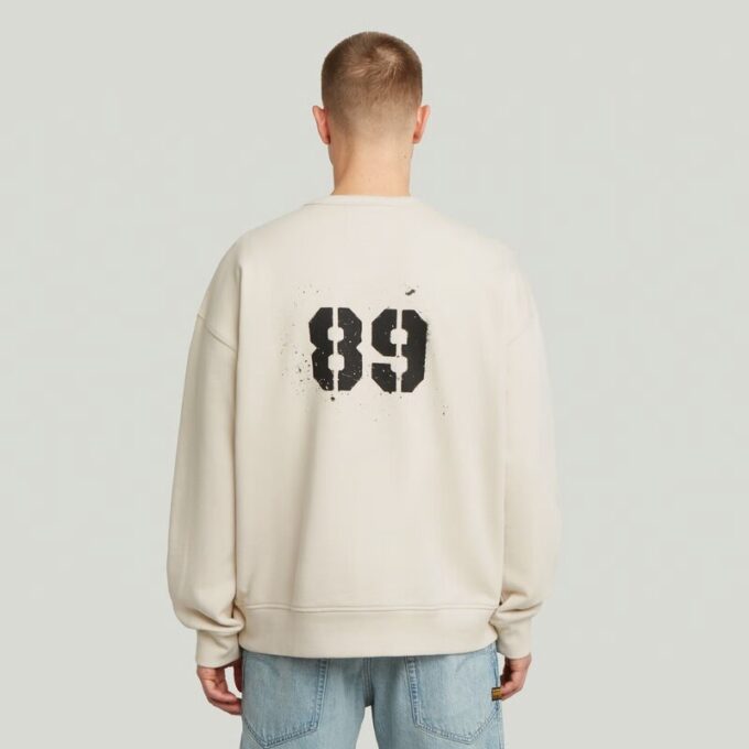 Sprayed 89 Graphic Loose Sweater Sprayed 89 Graphic Loose Sweater
