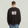 Sprayed 89 Graphic Loose Sweater Sprayed 89 Graphic Loose Sweater