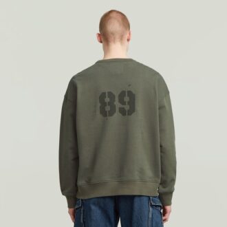 Sprayed 89 Graphic Loose Sweater