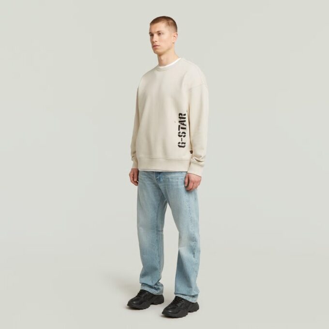 Sprayed 89 Graphic Loose Sweater Sprayed 89 Graphic Loose Sweater