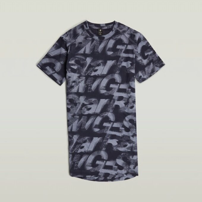 Sprayed Letters Loose Dress Sprayed Letters Loose Dress