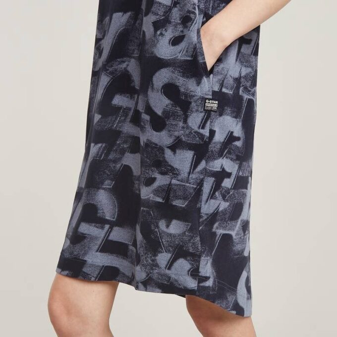 Sprayed Letters Loose Dress Sprayed Letters Loose Dress