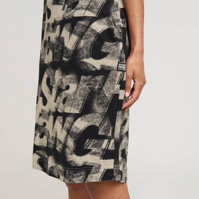 Sprayed Letters Loose Dress Sprayed Letters Loose Dress