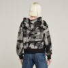 Sprayed Letters Loose Hooded Sweater