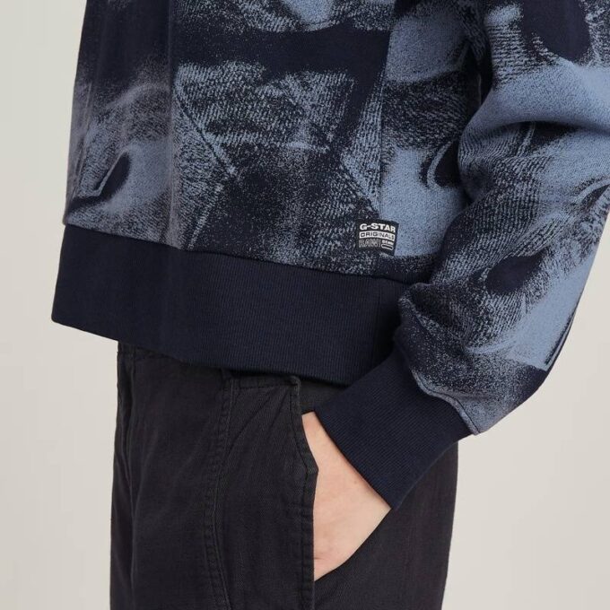 Sprayed Letters Loose Hooded Sweater Sprayed Letters Loose Hooded Sweater