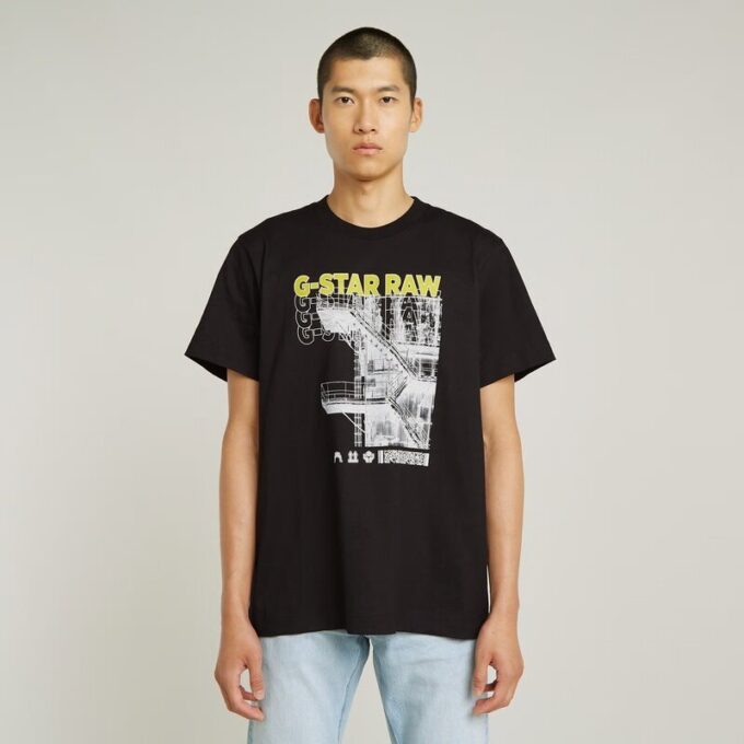 Stairs Graphic Loose T-Shirt Stairs Graphic Loose T-Shirt
