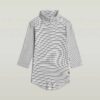 Striped Slim Mock T-Shirt