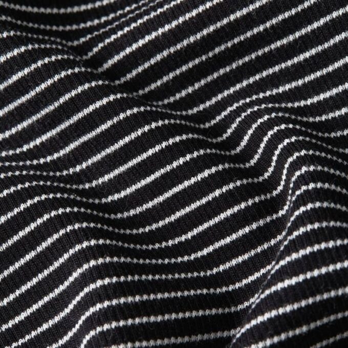 Striped Slim Mock T-Shirt