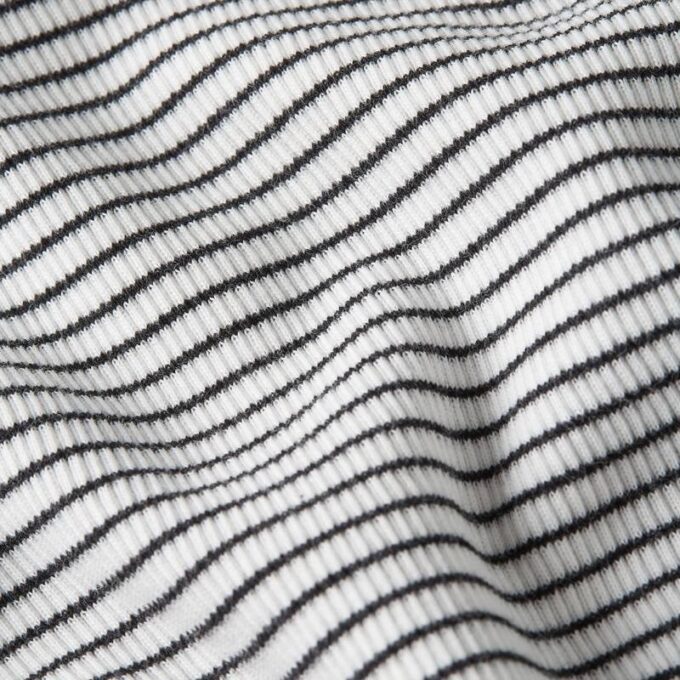 Striped Slim Mock T-Shirt