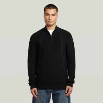 Structure Half Zip Knit