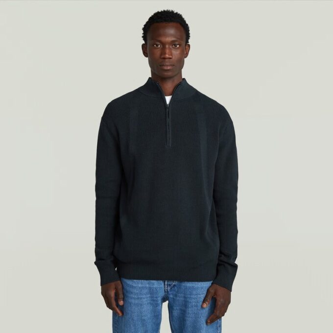 Structure Half Zip Knit Structure Half Zip Knit