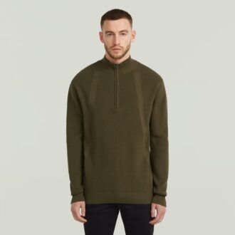 Structure Half Zip Knit