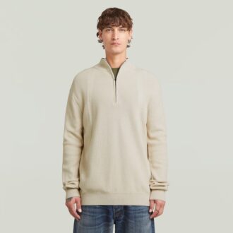 Structure Half Zip Knit