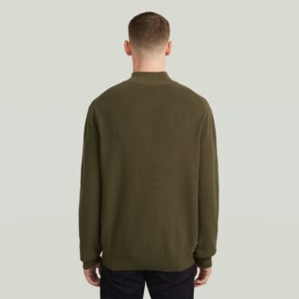 Structure Half Zip Knit