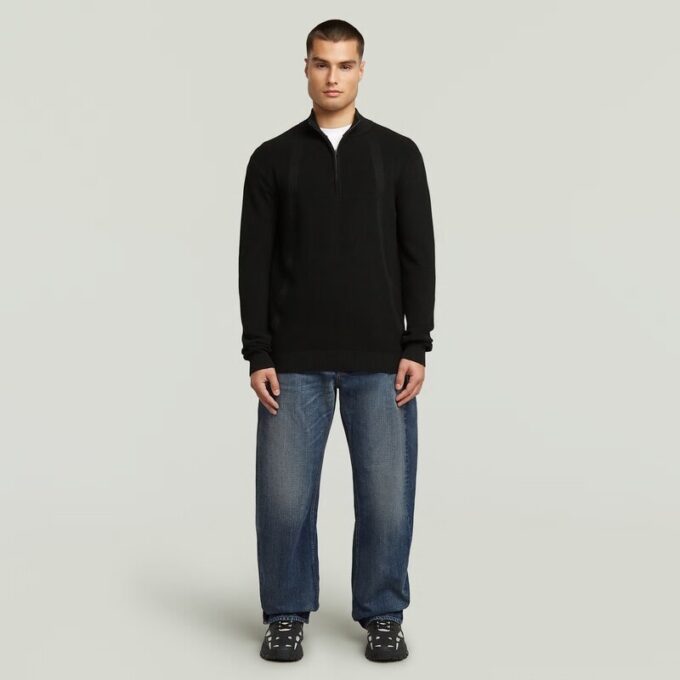 Structure Half Zip Knit Structure Half Zip Knit