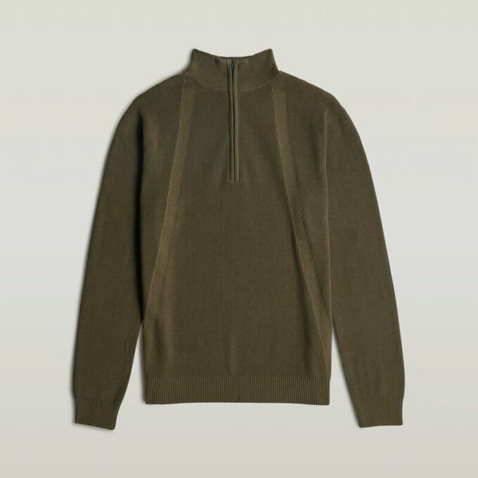 Structure Half Zip Knit