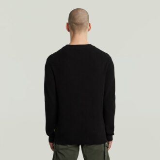 Structure Ribbed Knit Pullover