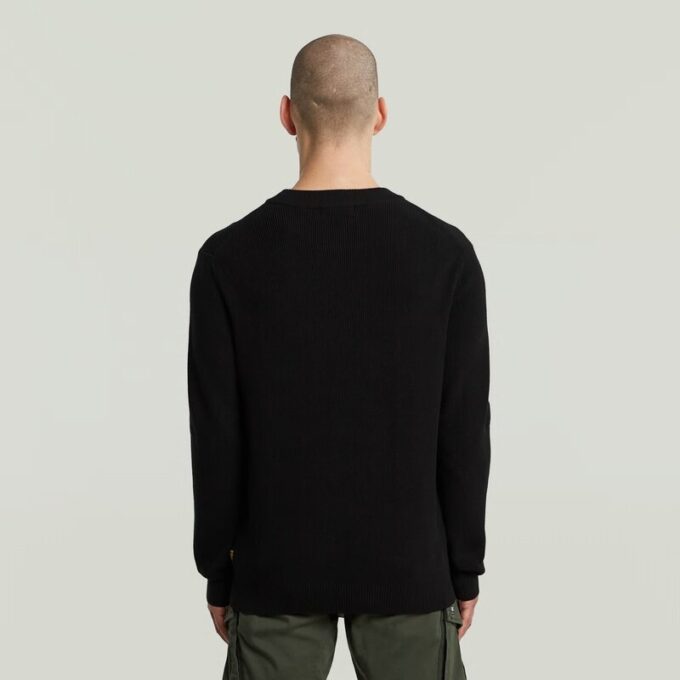 Structure Ribbed Knit Pullover