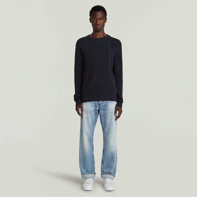 Structure Ribbed Knit Pullover Structure Ribbed Knit Pullover