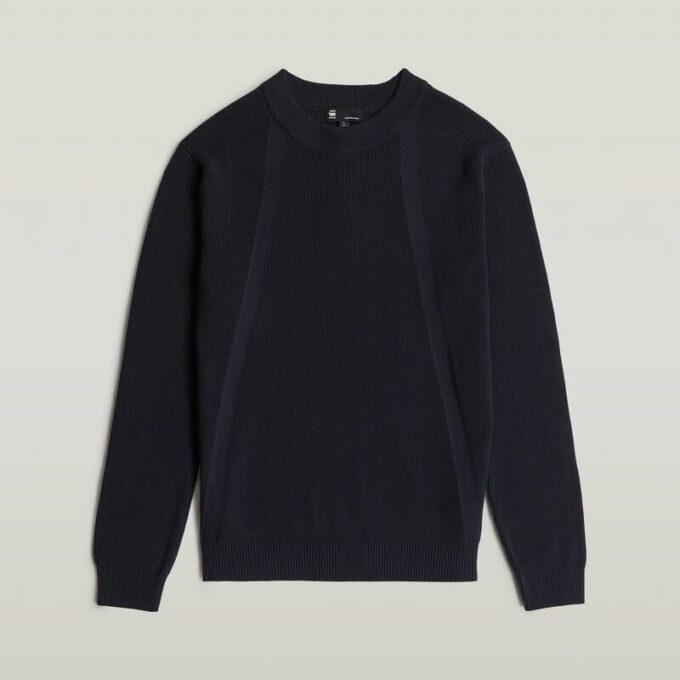 Structure Ribbed Knit Pullover Structure Ribbed Knit Pullover