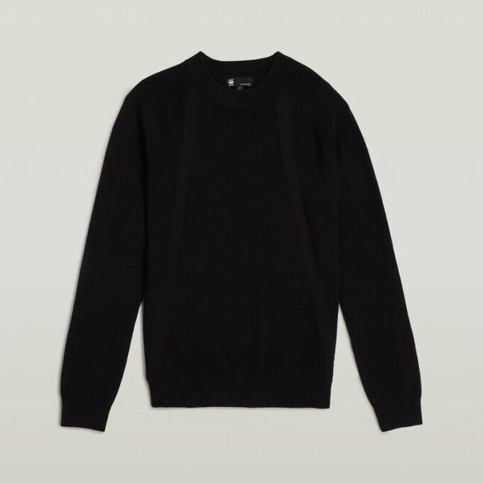 Structure Ribbed Knit Pullover